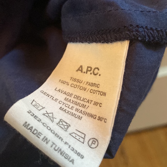 Blue APC blouse - Picture 3 of 5